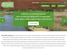 Tablet Screenshot of docksdecksandmore.com